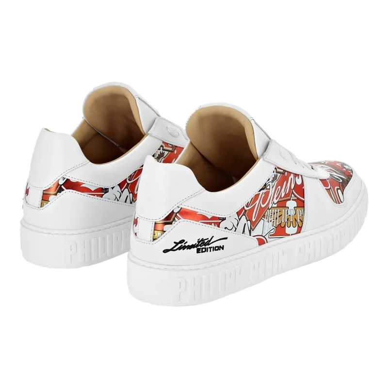 Philipp Plein Low-Top-Sneaker Lo-Top Turnschuhe Eagle weiss(Image 4)