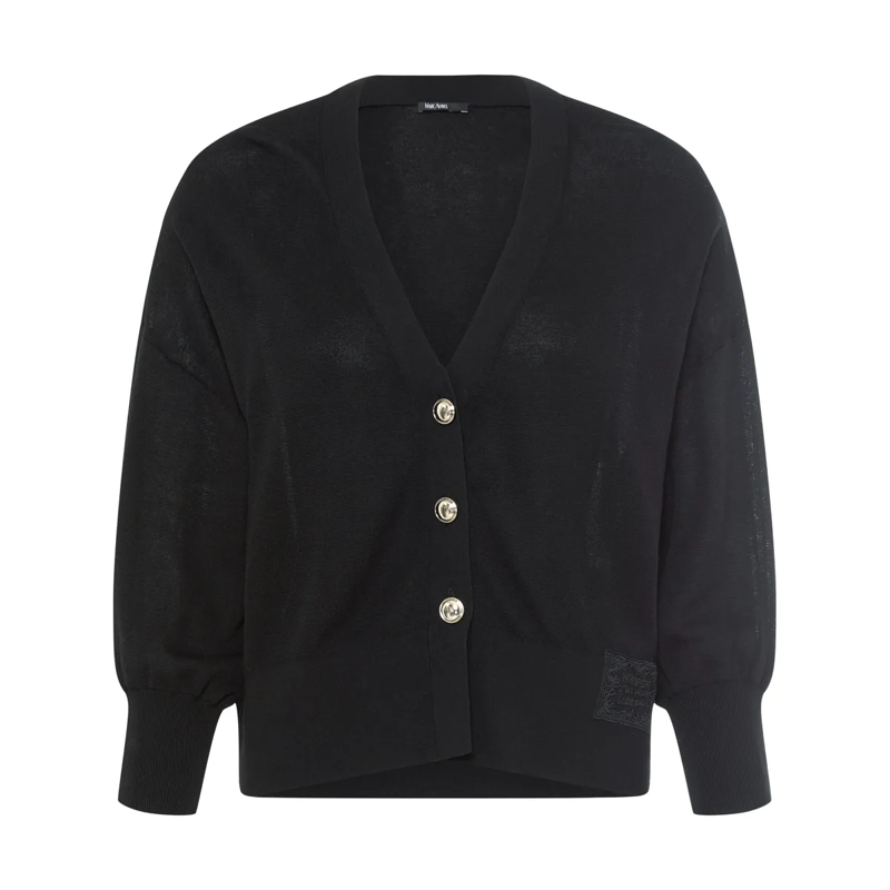 Marc Aurel Daunenjacke Strickjacke schwarz