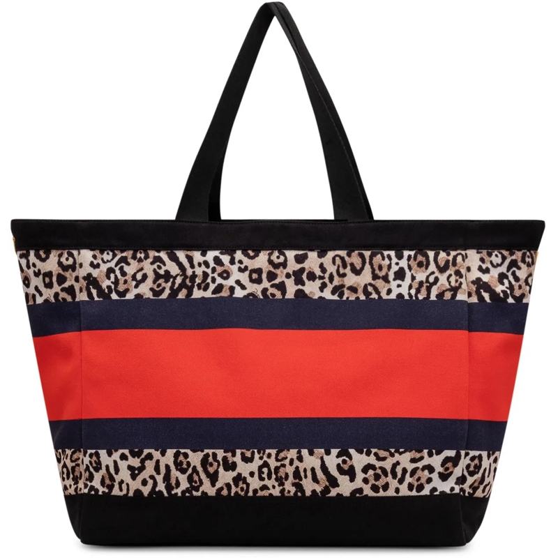 Dsquared2 Shopper Tote Bag in Canvas con Stampa Animalier mehrfarbig(Image 4)