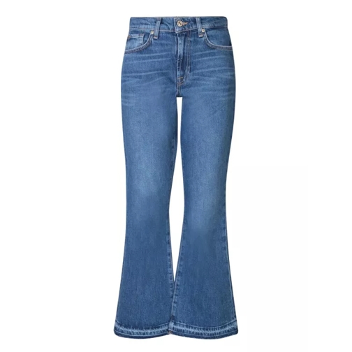 Seven for all Mankind Blue Flared Jeans Blue Ausgestellte Jeans