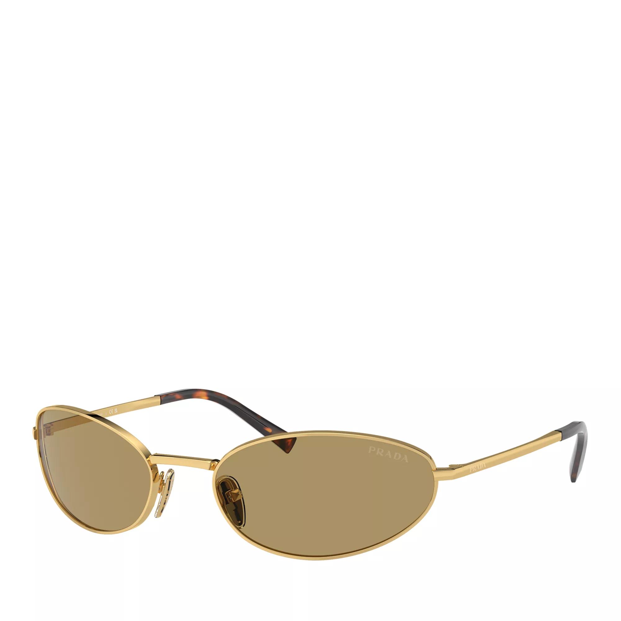 Prada Sonnenbrille - 0PR A59S 59 5AK70G - Gr. unisize - in Gold - für Damen