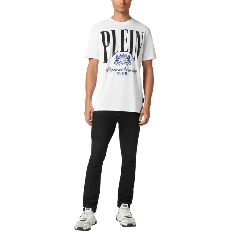 Philipp Plein T-Shirt T-Shirt Racing Mit Schmucksteinen schwarz(Image 4)