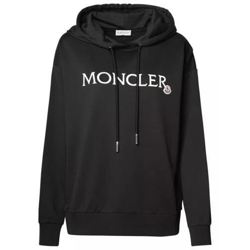 Moncler Black Cotton Sweatshirt Black 