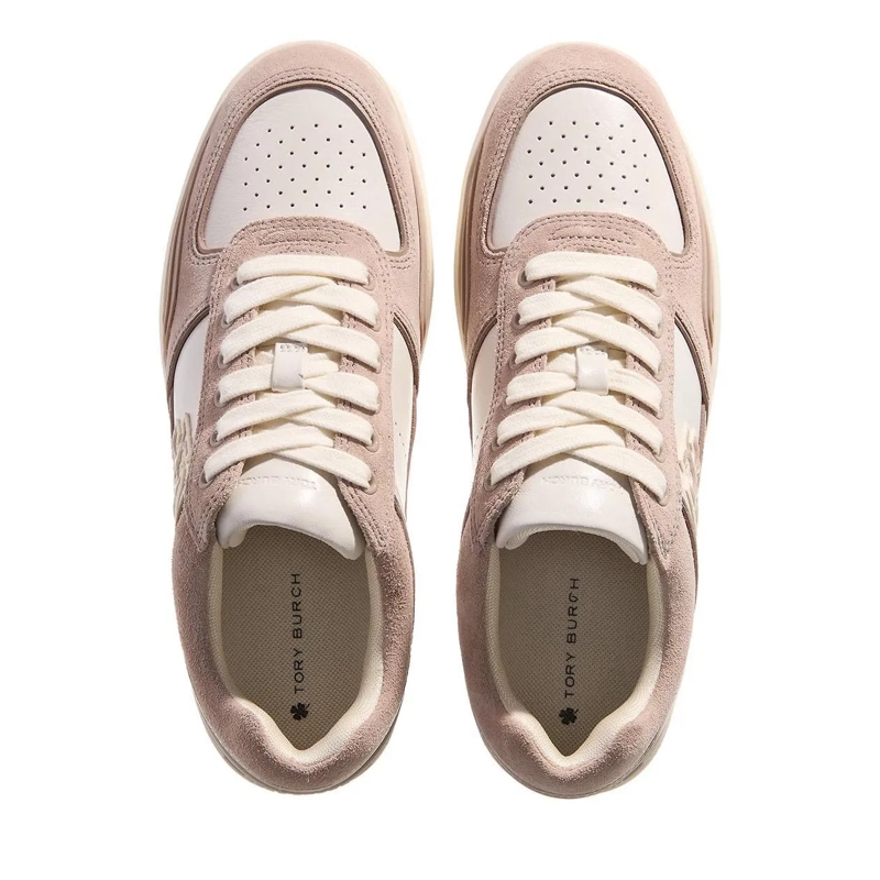 Tory Burch Sneaker basse Clover Court New Ivory/Cerbiatto/Cerbia(Image 4)