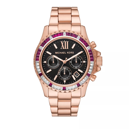 Michael Kors Women's Everest Chronograph Stainless Steel Watch  Rose Gold Chronograph