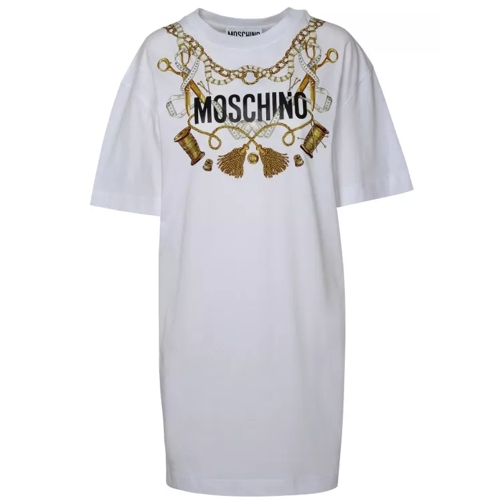 Moschino White Cotton Dress White 