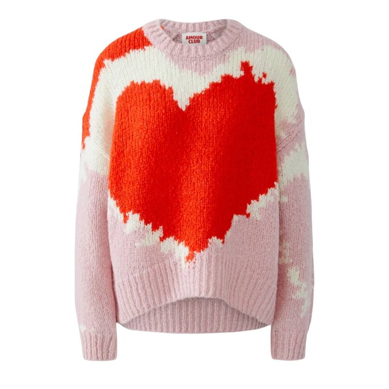 Oui Pullover Pullover rosa