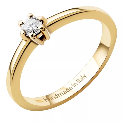 DIAMADA Solitaire Diamond Ring 14Kt Yellow Gold Diamantring