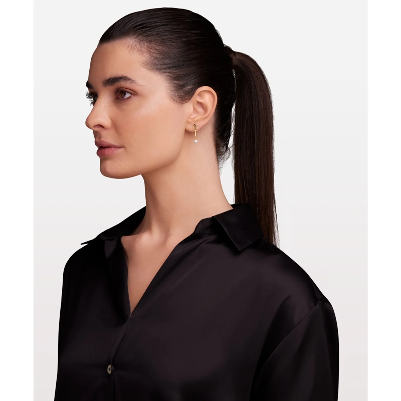 Furla Ohrstecker Ohrringe Furla Chained Logo gold(Image 2)