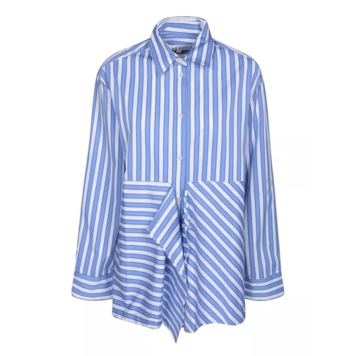 J.W.Anderson Stripe Flared Shirt Blue 