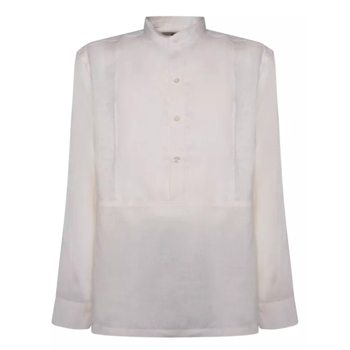 Pt Torino Linen Shirt White 