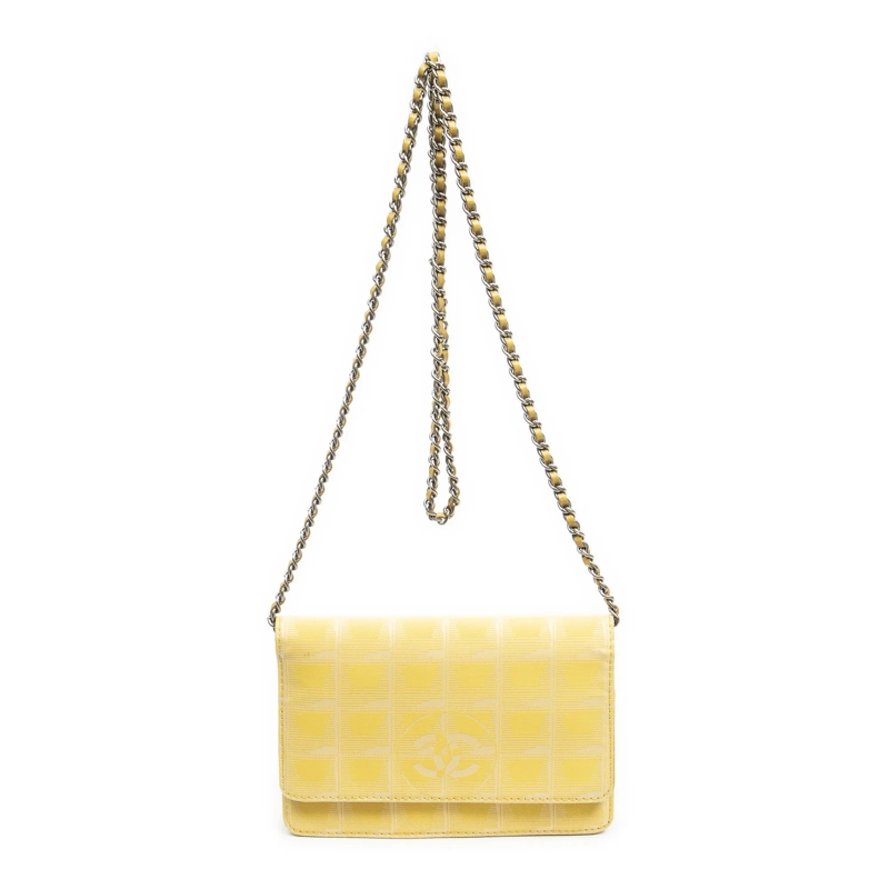 Chanel Crossbody Bag New Travel Line Wallet On Chain gelb