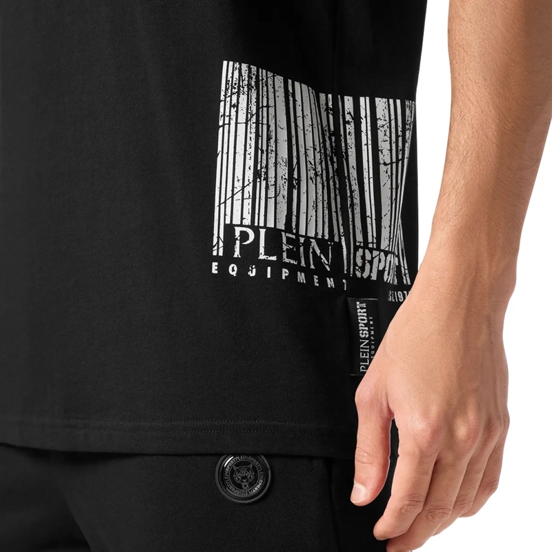 Plein Sport T-Shirt T-Shirt Barcode schwarz(Image 4)