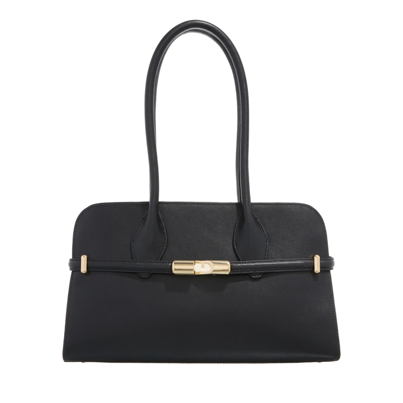 Furla Schultertasche Furla Goccia M Dome Nero