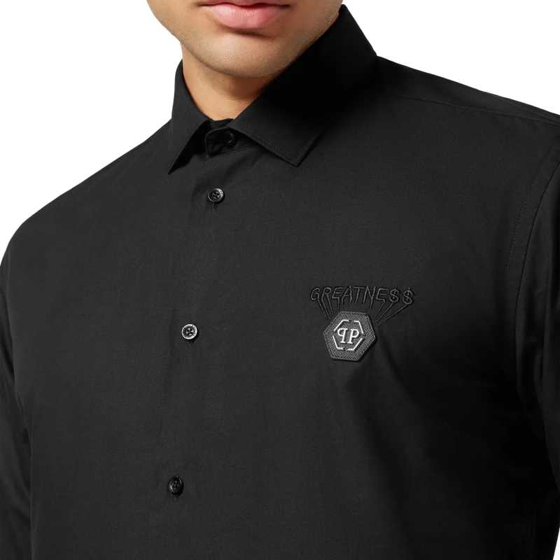 Philipp Plein Hemd Shirt Sugar Daddy Cut Ls Sugar Daddy schwarz(Image 5)