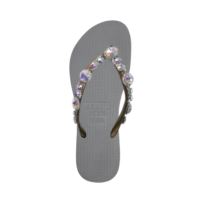 UZURII Flip Flops Zehentrenner Chrystal Marilyn silber(Image 3)
