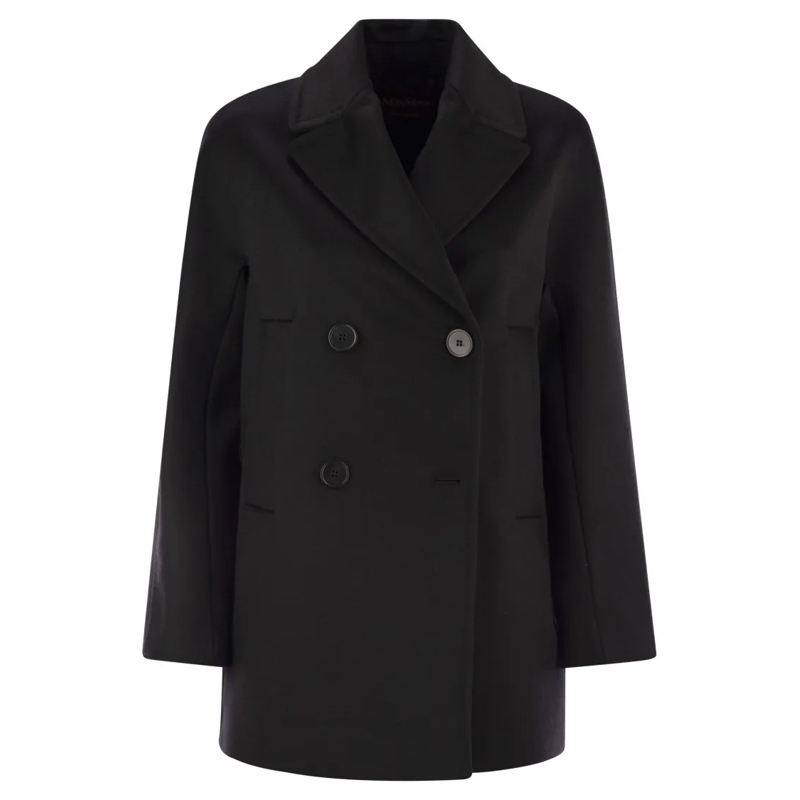 Max Mara Manteau d'hiver Sheree - Virgin Wool Caban Black