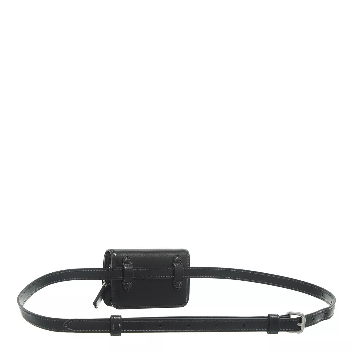 Coach Heuptasjes Luxe Refined Calf Leather Bandit Card Belt Bag in zwart