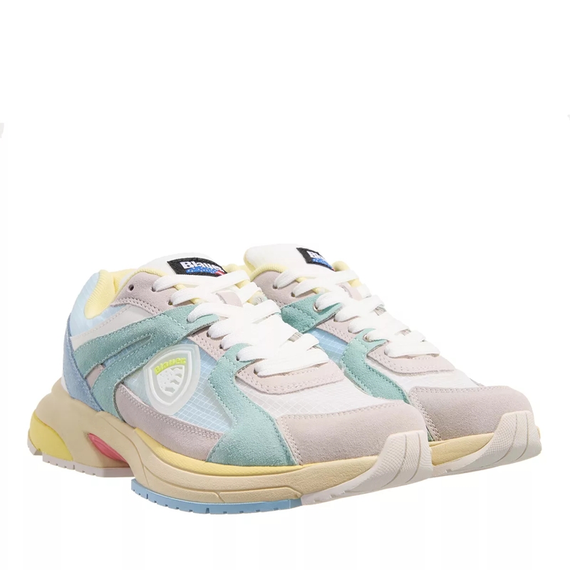 Blauer Low-Top-Sneaker Moon Fantasy/Aqua
