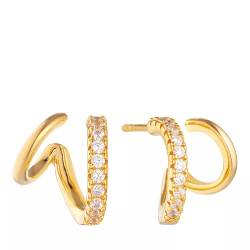 Sif Jakobs Jewellery Ellera Due Piccolo Earrings 18K gold plated Créole