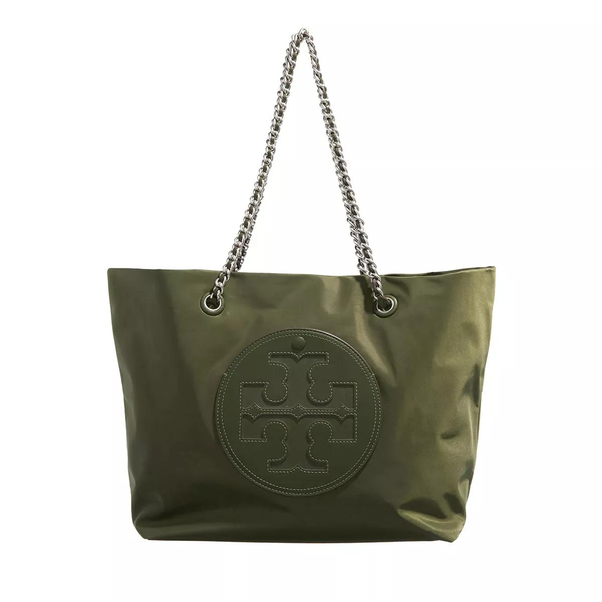 Tory Burch Ella Chain Tote Olive Green Boodschappentas