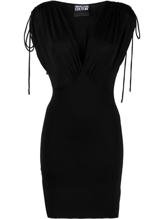 Versace Jeans Couture Black Mini Dress Black Klänningar