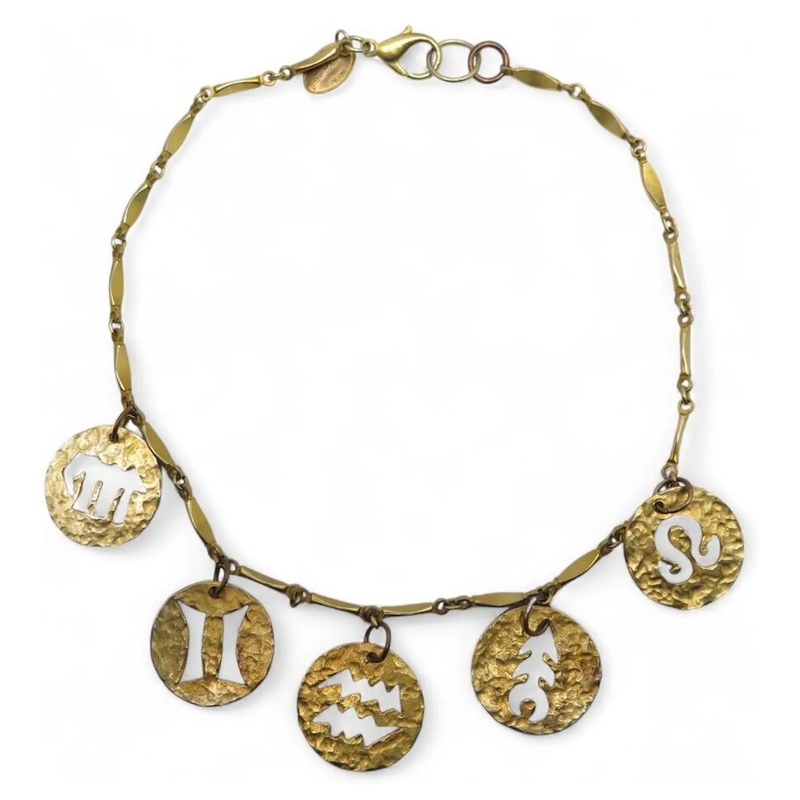 Paco Rabanne Mittellange Halskette VINTAGE PACO RABANNE CHOKER-HALSKETTE MIT GOLDENEN gold