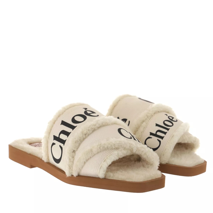 Chlo Flat Woody Sandals White House Slipper