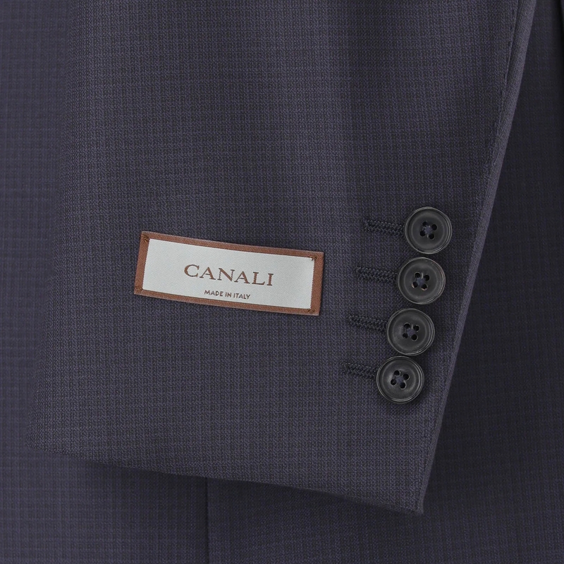 Canali Tailleur pantalon Zweiteiliger Anzug aus Wolle dunkelblau(Image 6)