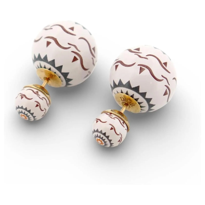 Christian Dior Ohrstecker DIOR TRIBALES GOLD METALL OHRRINGE LIMITIERTE AUFL gold