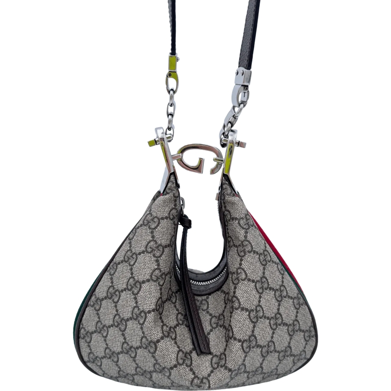 Gucci Sac à bandoulière Gucci Small Attache Monogram - Beige beige(Image 4)