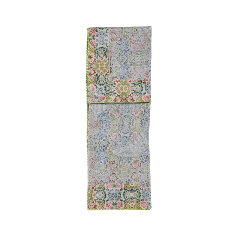 Pierre-Louis Mascia Écharpe légère Silk Bandana Scarf With Floral Print Multicolor