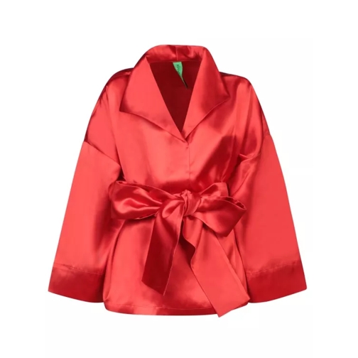 Rianna + Nina Bow Details Blouse Red 