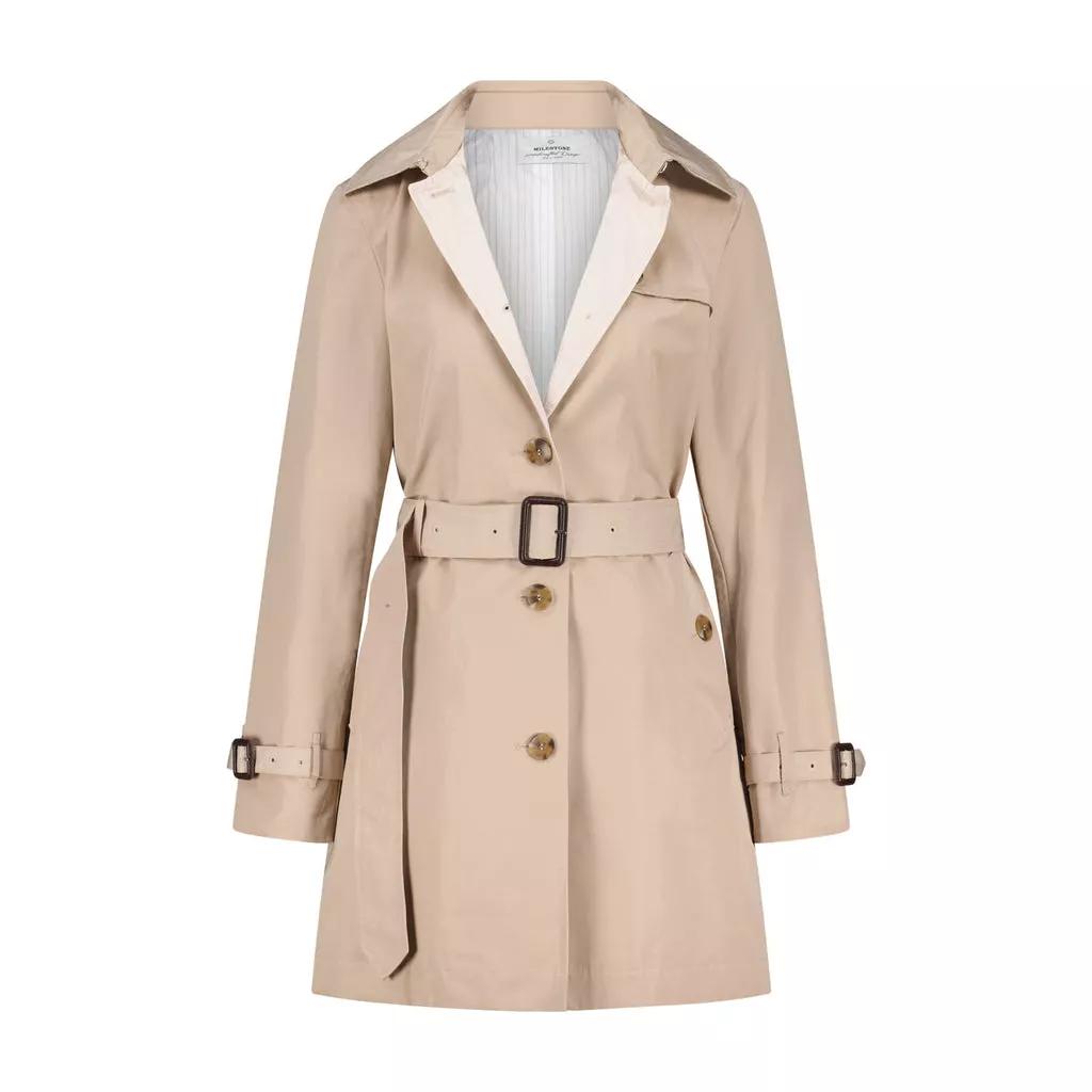 Milestone Kurz geschnittener Trenchcoat Butterfly 4810449630 Braun