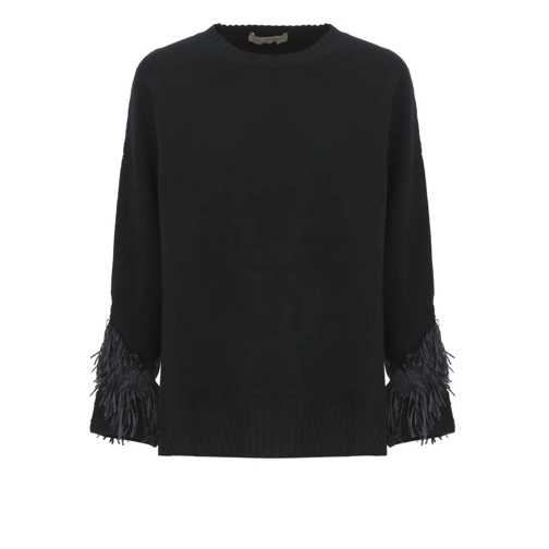 D. Exterior Wool Sweater Black Maglione