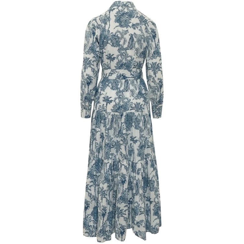 Mc2 Saint Barth Maxikleid Jensen Abito Chemisier Lungo mehrfarbig(Image 2)