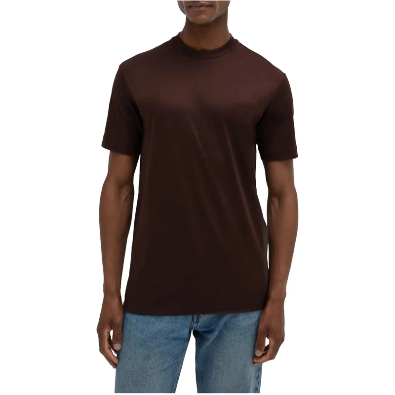 VALENZA T-Shirt Valenza Interlock Supima T-shirts Donkerbruin 1001 braun(Image 5)