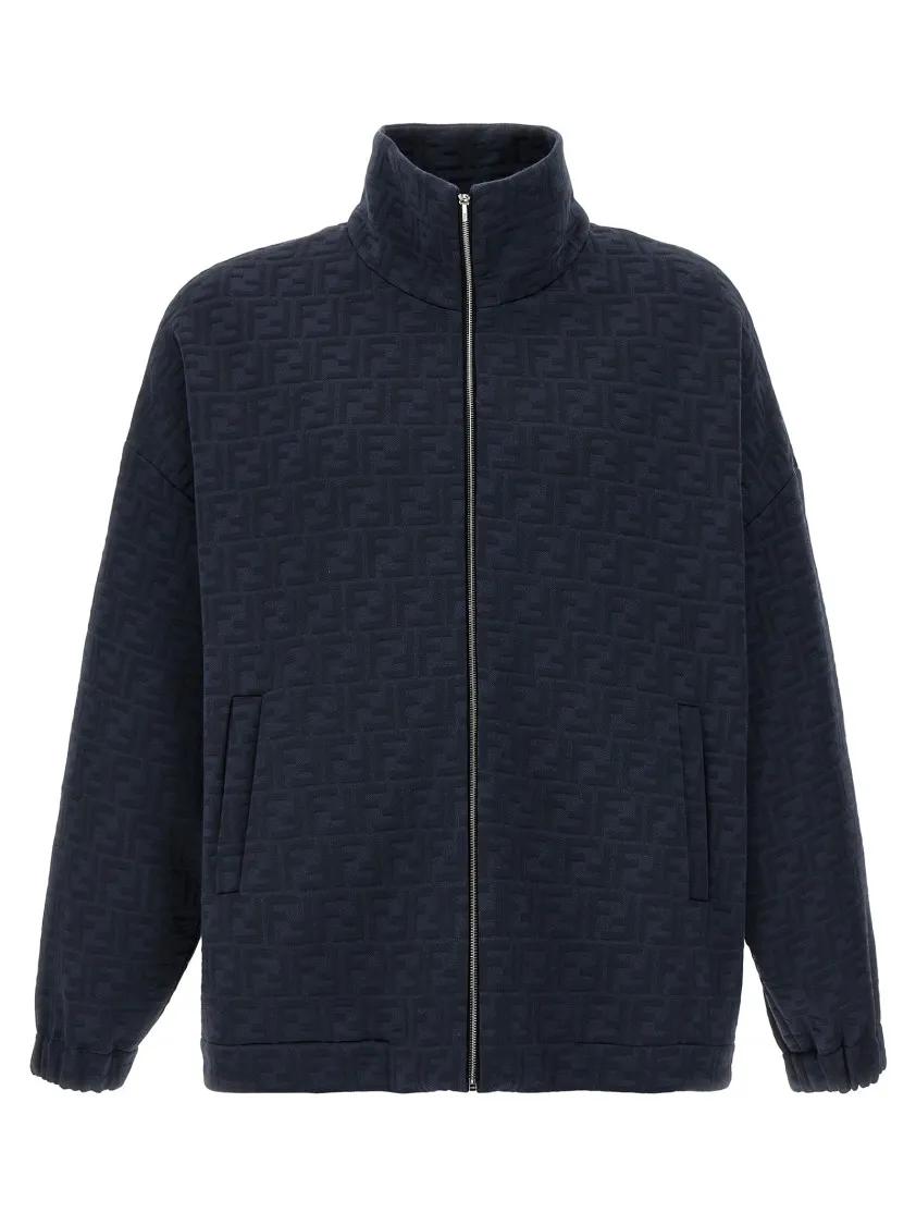 Fendi Ff Monogram Sweatshirt Blue