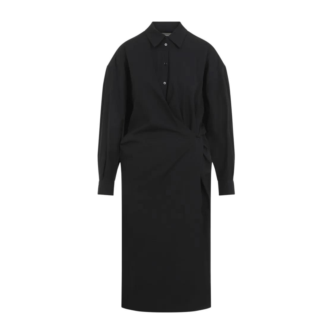 Lemaire - Straight Collar Twisted Dress - Größe 36 - schwarz