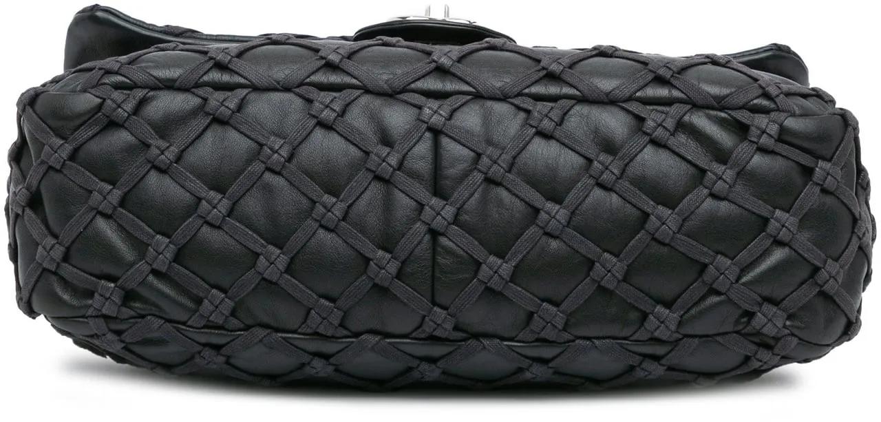 Thumbnail - Chanel Hobo Bags - Jumbo Calfskin Canebiers Net Flap - Gr. unisize - in Schwarz - für Damen