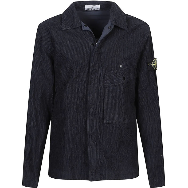 Stone Island Doudoune Overshirt Blue blau