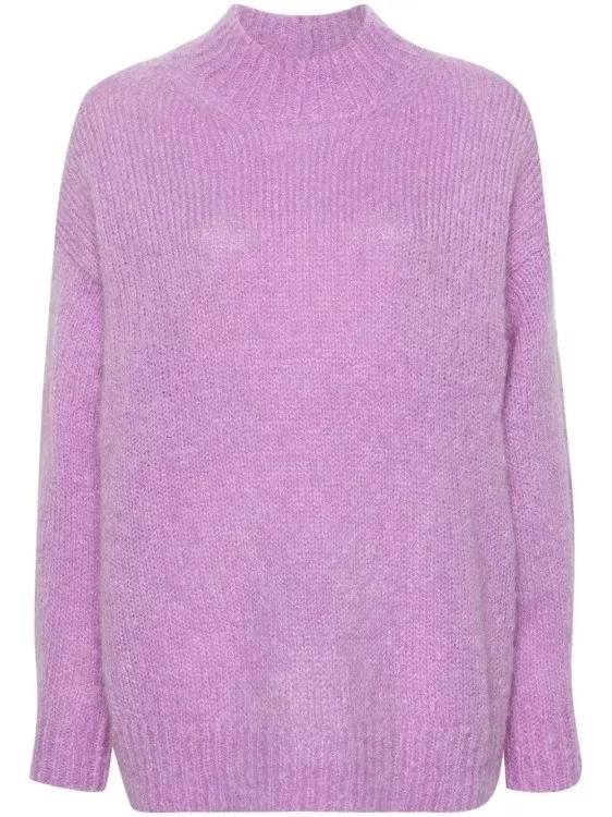 Isabel Marant - Idol Ribbed Knitwear Jumper - Größe 40 - purple