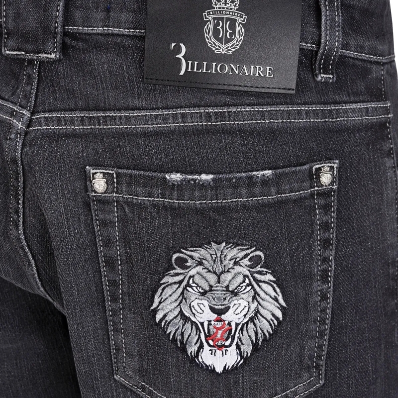 BILLIONAIRE Jeans mit geradem Bein Jeans Regular Fit Lion grau(Image 5)