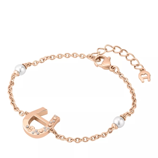 AIGNER Bracelet A Logo With Pearls & Crystals rosegold Armband
