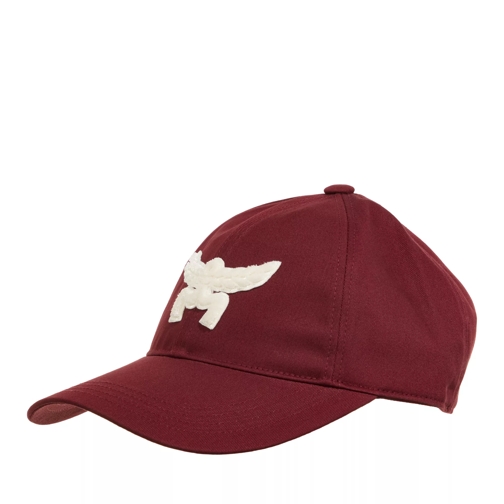 MCM Essential Emb Cttn Cap Xg Rouge Burgundy Baseballkeps