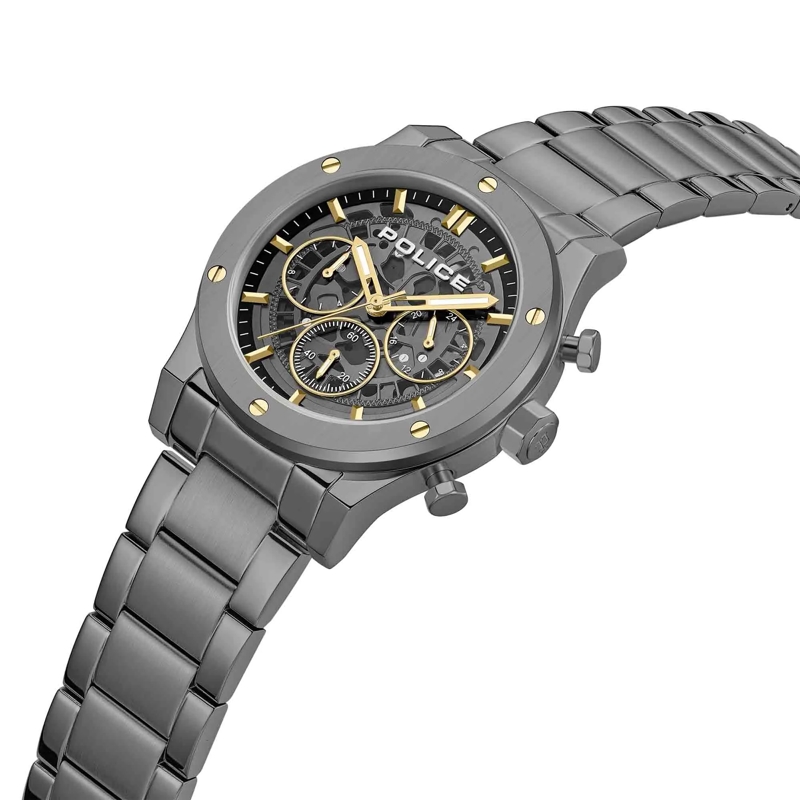 Police Automatikuhr Quarzuhr Knotty dunkel-grau(Image 2)