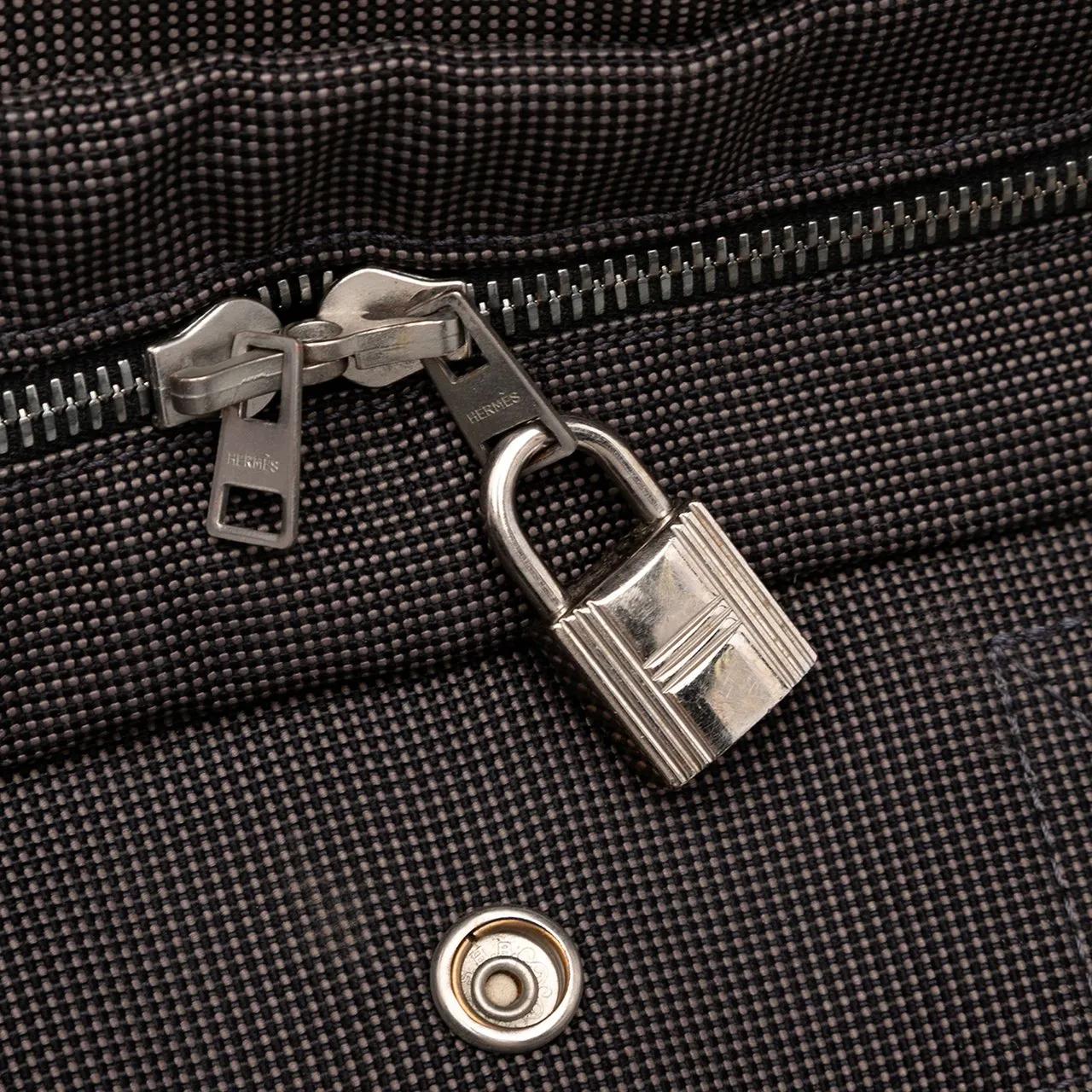 Thumbnail - Hermès Shopper - Canvas Herline MM - Gr. unisize - in Grau - für Damen