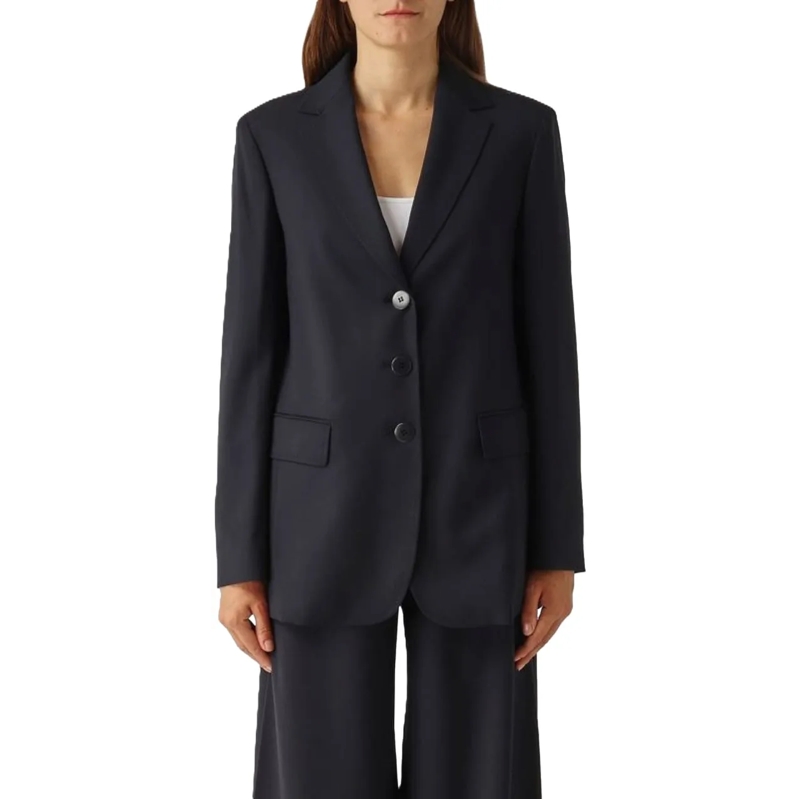 Max Mara Overgangsjas Jackets Blue blau