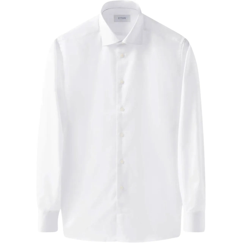 Eton Polo Contemporary-Fit Twillhemd Weiß