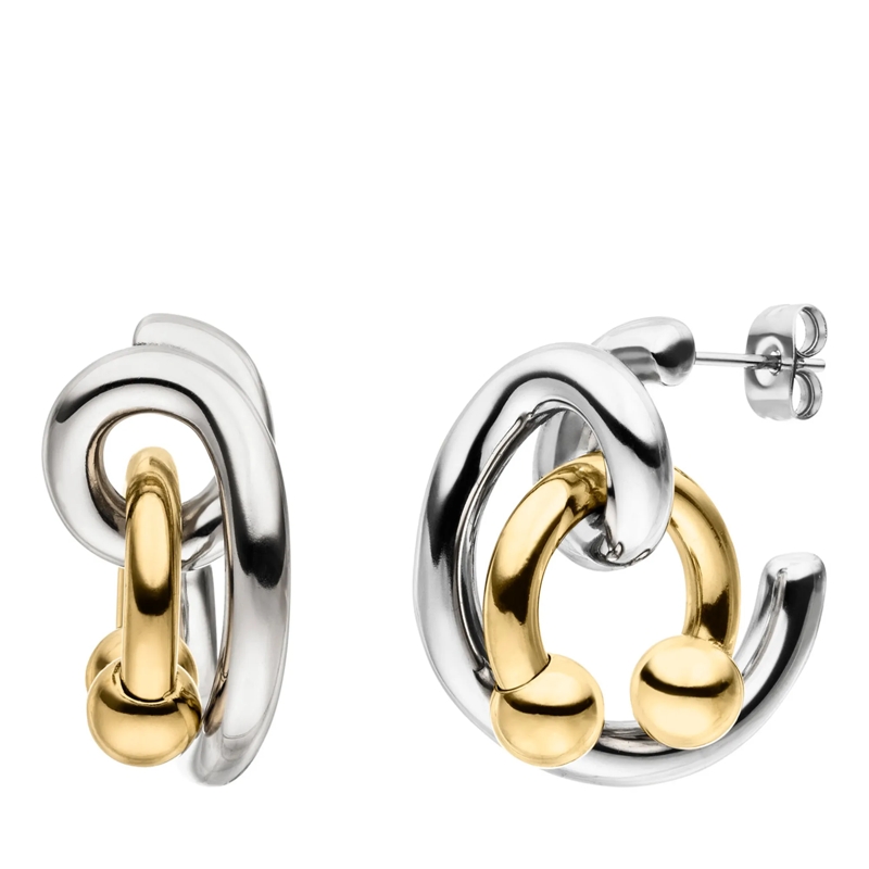 Liebeskind Berlin Ohrstecker Edelstahl Urban Chic silber